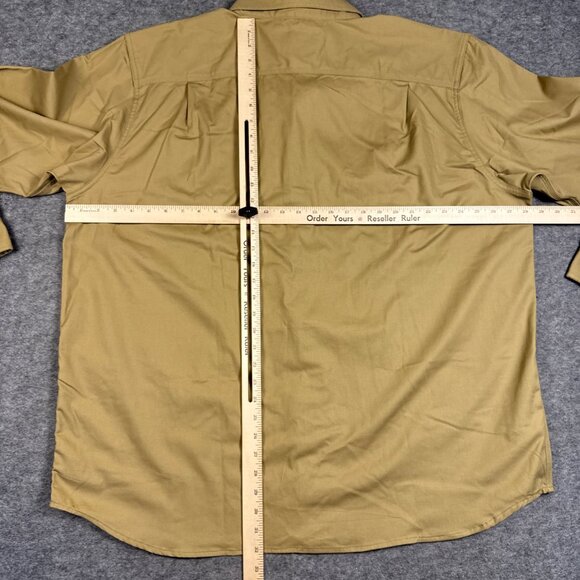 Carhartt Shirt Mens 2XL Brown Rugged Professional Relaxed Canvas Work TW2538-M - Picture 7 of 11